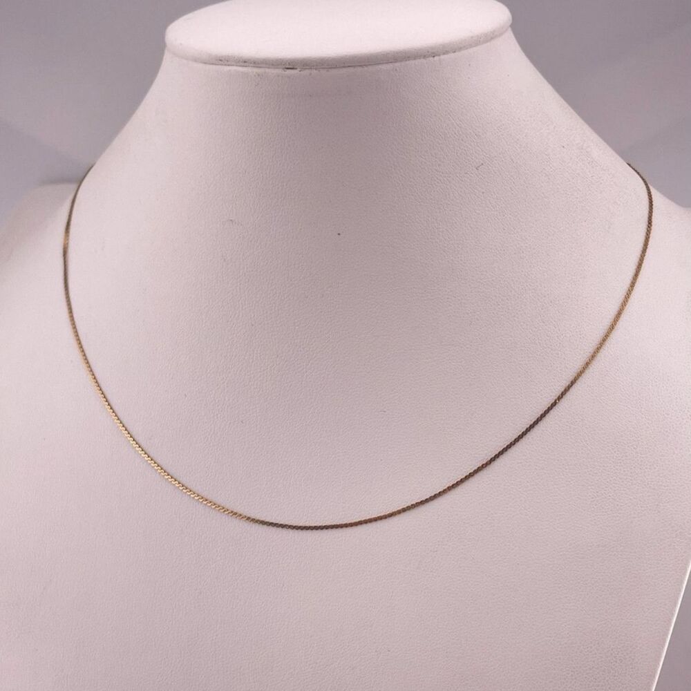 14k Solid Yellow Gold Serpentine Necklace Chain
